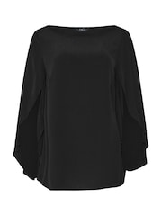 M&Co Black Long Angel Sleeve Blouse - Image 5 of 5