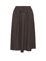 Yours Curve Brown Maxi Skirt - Image 5 of 5