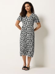 M&Co Black Midi Tea Dress - Image 2 of 5