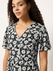 M&Co Black Midi Tea Dress - Image 4 of 5