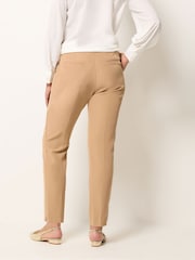 M&Co Natural Pintuck Tailored Trousers - Image 3 of 5