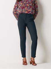 M&Co Blue Pintuck Tailored Trousers - Image 1 of 5
