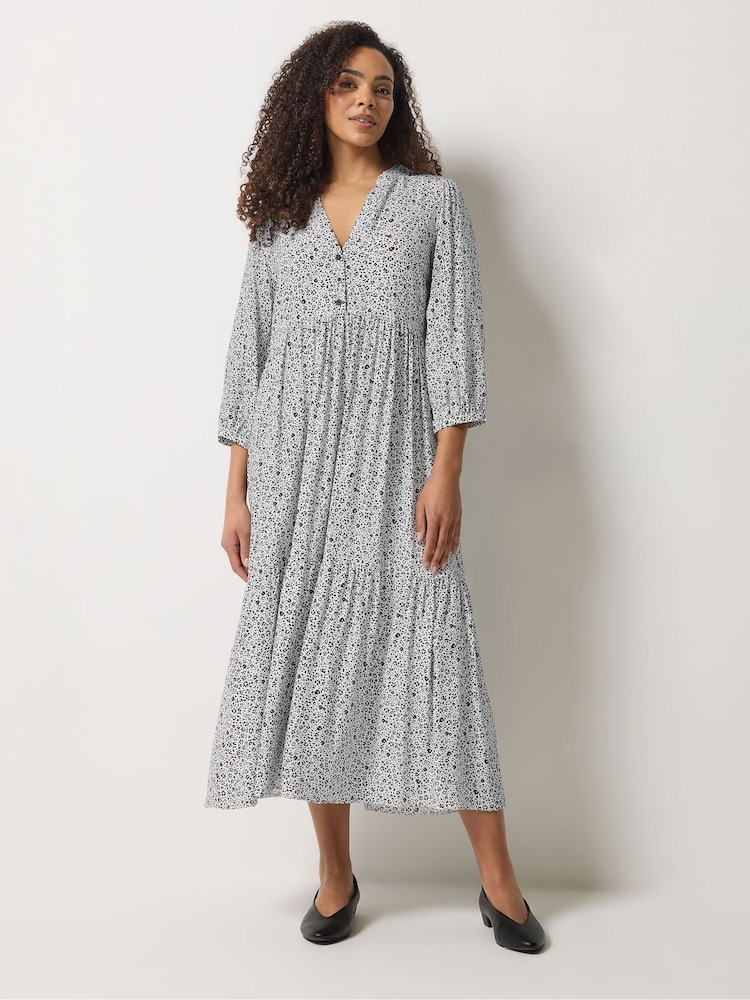 M&Co White Tiered Maxi Dress - Image 1 of 5