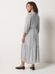 M&Co White Tiered Maxi Dress - Image 3 of 5