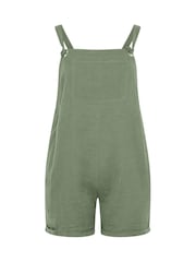 Yours Curve Green Short Dungarees - Image 5 of 5