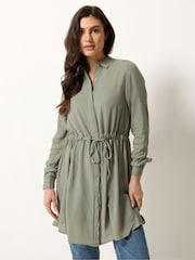 M&Co Green Tunic Shirt Dress - Image 1 of 5