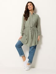 M&Co Green Tunic Shirt Dress - Image 2 of 5