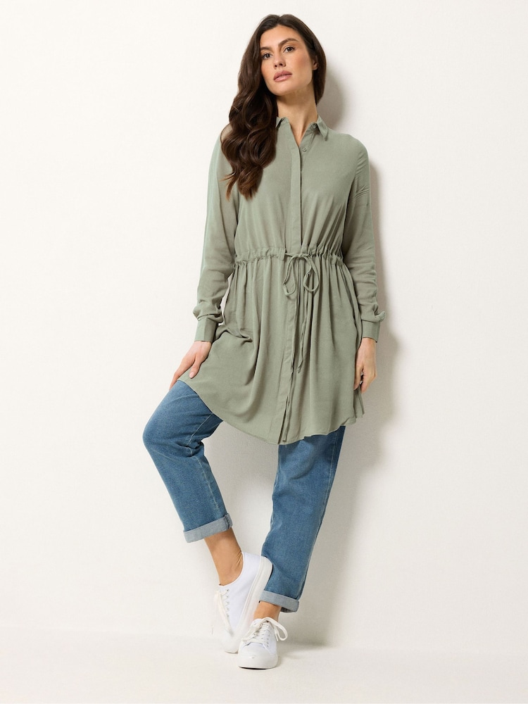 M&Co Green Tunic Shirt Dress - Image 2 of 5