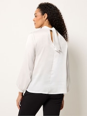 M&Co White Tie Back Blouse - Image 3 of 5