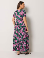 Yours Curve Kleid mit Wickeldesign vorne - Bild 2 von 5