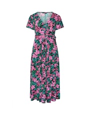 Yours Curve Kleid mit Wickeldesign vorne - Bild 5 von 5