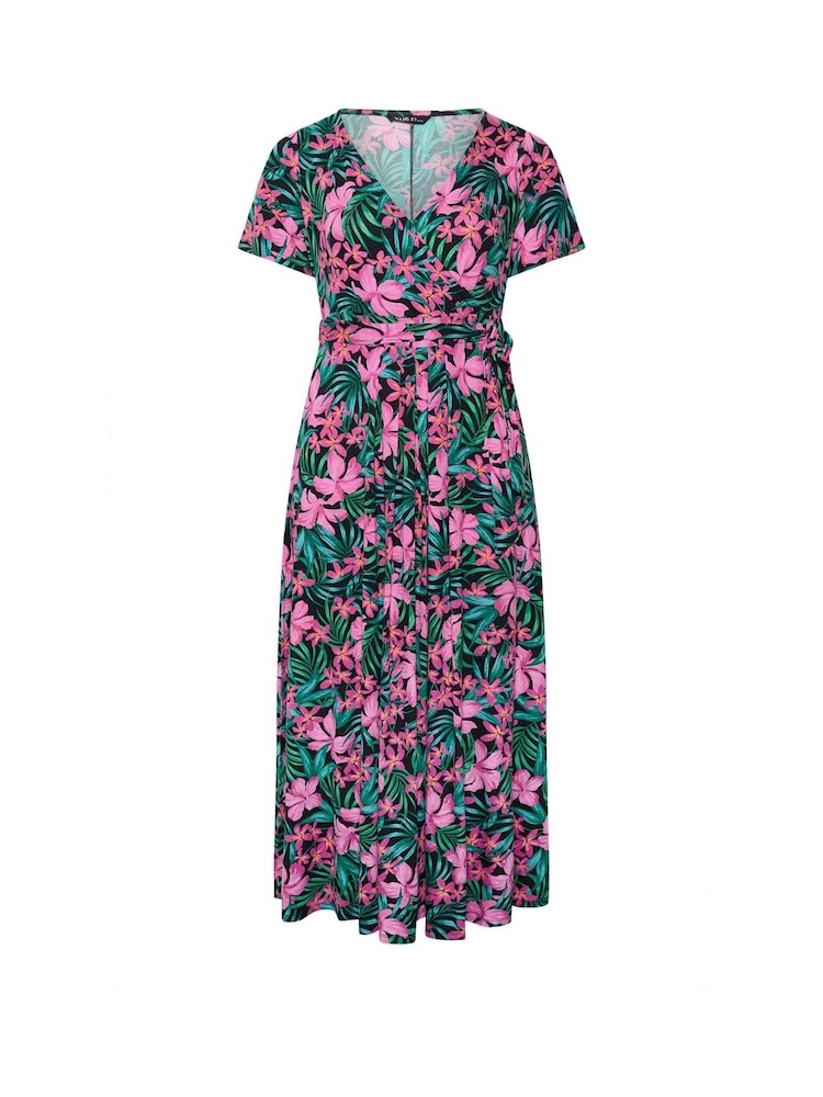 Yours Curve Kleid mit Wickeldesign vorne - Bild 5 von 5