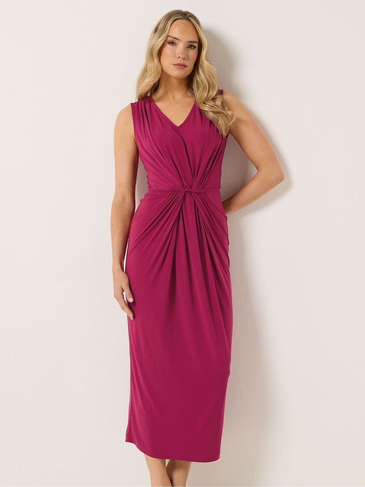 Long Tall Sally Pink Sleeveless Split Midaxi Dress - Image 1 of 5