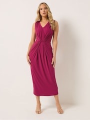 Long Tall Sally Pink Sleeveless Split Midaxi Dress - Image 2 of 5