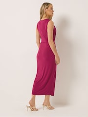 Long Tall Sally Pink Sleeveless Split Midaxi Dress - Image 3 of 5