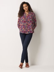 M&Co Pink Tie Neck Blouse - Image 2 of 5