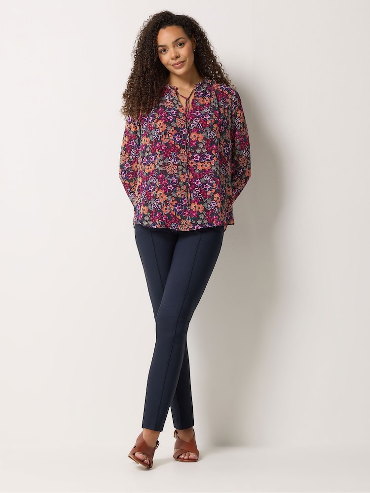 M&Co Pink Tie Neck Blouse - Image 2 of 5