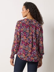 M&Co Pink Tie Neck Blouse - Image 3 of 5