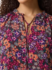 M&Co Pink Tie Neck Blouse - Image 4 of 5