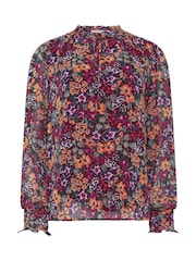 M&Co Pink Tie Neck Blouse - Image 5 of 5