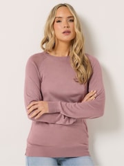 Long Tall Sally Purple Lightweight Jumper - Image 1 of 5