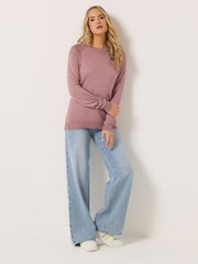 Long Tall Sally Purple Lightweight Jumper - Image 2 of 5