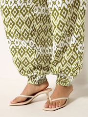 PixieGirl Petite Green Hareem Trousers - Image 4 of 5