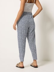 M&Co Blue Petite Jersey Hareem Trousers - Image 3 of 5