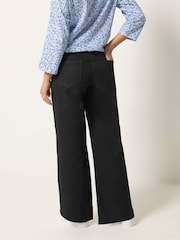 M&Co Black Petite Wide Leg Jeggings - Image 4 of 5