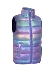 Mountain Warehouse Blue Rocko Kids Water-Resistant Padded Gilet - Image 4 of 6