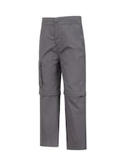 Mountain Warehouse Grey Active Kids Quick Drying Zip Off Trousers - Image 2 of 6