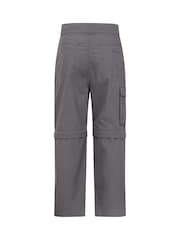 Mountain Warehouse Grey Active Kids Quick Drying Zip Off Trousers - Image 3 of 6