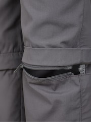 Mountain Warehouse Grey Active Kids Quick Drying Zip Off Trousers - Image 5 of 6