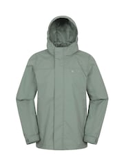 Mountain Warehouse Green Solar Kids Waterproof Jacket - Image 1 of 5