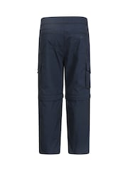 Mountain Warehouse Blue Active Kids Quick Drying Zip Off Trousers - Image 3 of 6