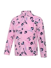 Mountain Warehouse Pale Pink Endeavour Printed Half-Zip Fleece - Image 2 of 4