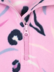 Mountain Warehouse Pale Pink Endeavour Printed Half-Zip Fleece - Image 4 of 4