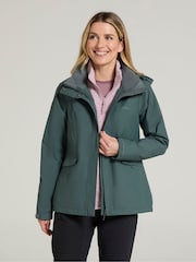 Mountain Warehouse Green Thunderstorm II 3-in-1 Waterproof Jacket - Image 2 of 4