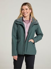 Mountain Warehouse Green Thunderstorm II 3-in-1 Waterproof Jacket - Image 3 of 4