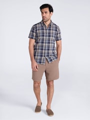 Mountain Warehouse Blue Weekender Cotton Short Sleeve Shirt - Image 2 of 4