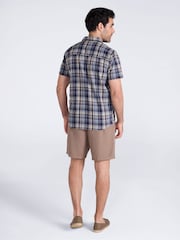 Mountain Warehouse Blue Weekender Cotton Short Sleeve Shirt - Image 4 of 4