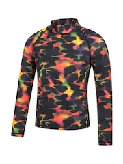 Mountain Warehouse Red Long Sleeved Printed Kids Rash Vest - Image 2 of 4