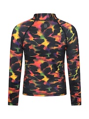 Mountain Warehouse Red Long Sleeved Printed Kids Rash Vest - Image 3 of 4