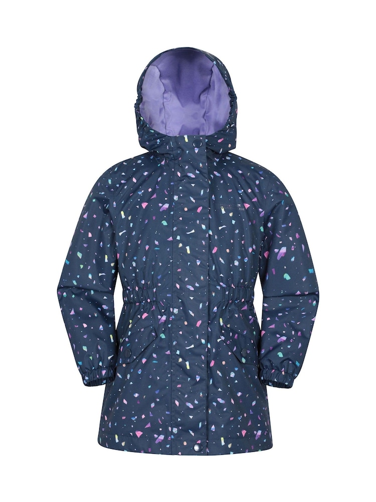 Mountain Warehouse Blue Dale Kids Lightweight Waterproof Jacket - Image 1 of 5 Mountain Warehouse Blue Dale Kids Lightweight Waterproof Jacket - Image 1 of 5