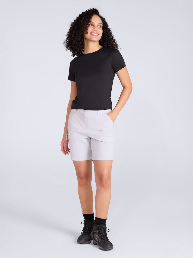 Mountain Warehouse Grey Hiker Stretch Quick Drying UV Shorts - Image 2 of 10 Mountain Warehouse Grey Hiker Stretch Quick Drying UV Shorts - Image 2 of 10