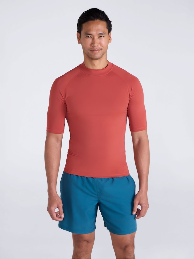 Mountain Warehouse Orange UV Rash Vest - Image 1 of 8 Mountain Warehouse Orange UV Rash Vest - Image 1 of 8