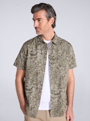 Mountain Warehouse Green Tropical Printed Short Sleeved Shirt - Image 1 of 5