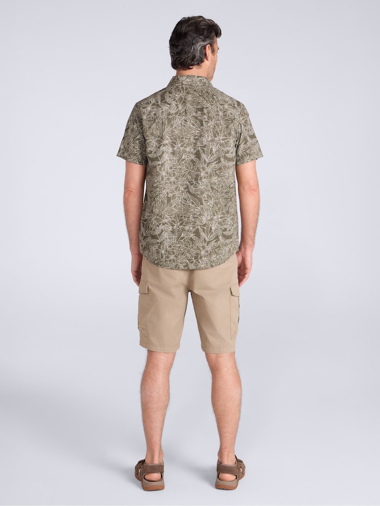Mountain Warehouse Green Tropical Printed Short Sleeved Shirt - Image 5 of 5 Mountain Warehouse Green Tropical Printed Short Sleeved Shirt - Image 5 of 5