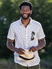 Mountain Warehouse White Preston Illustration Mens Shirt - Image 1 of 7