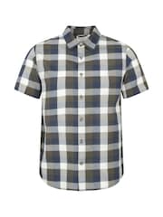 Mountain Warehouse Green Weekender Cotton Short Sleeve Shirt - Image 1 of 4
